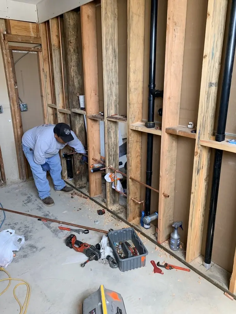 Commercial rough-in plumbing for Water Heater Replacement in Logan